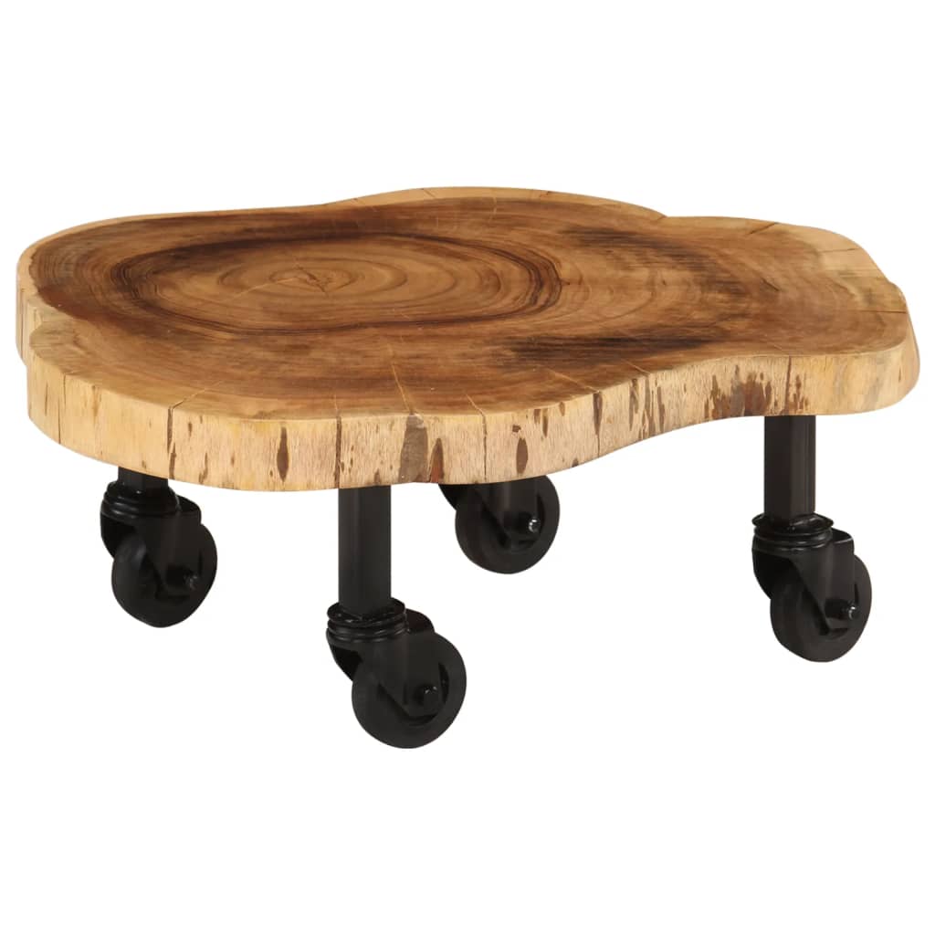vidaXL Coffee Table Solid Wood Acacia 23.6"x21.7"x9.8"-5