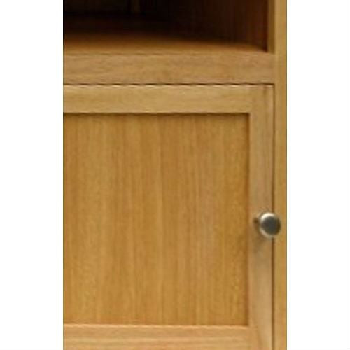 Simple End Table Nightsatnd Accent Table in Natural Wood Finish-0